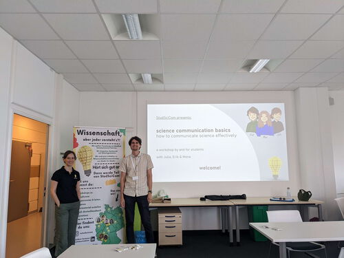 #studscicom Workshop mit Julia und Erik